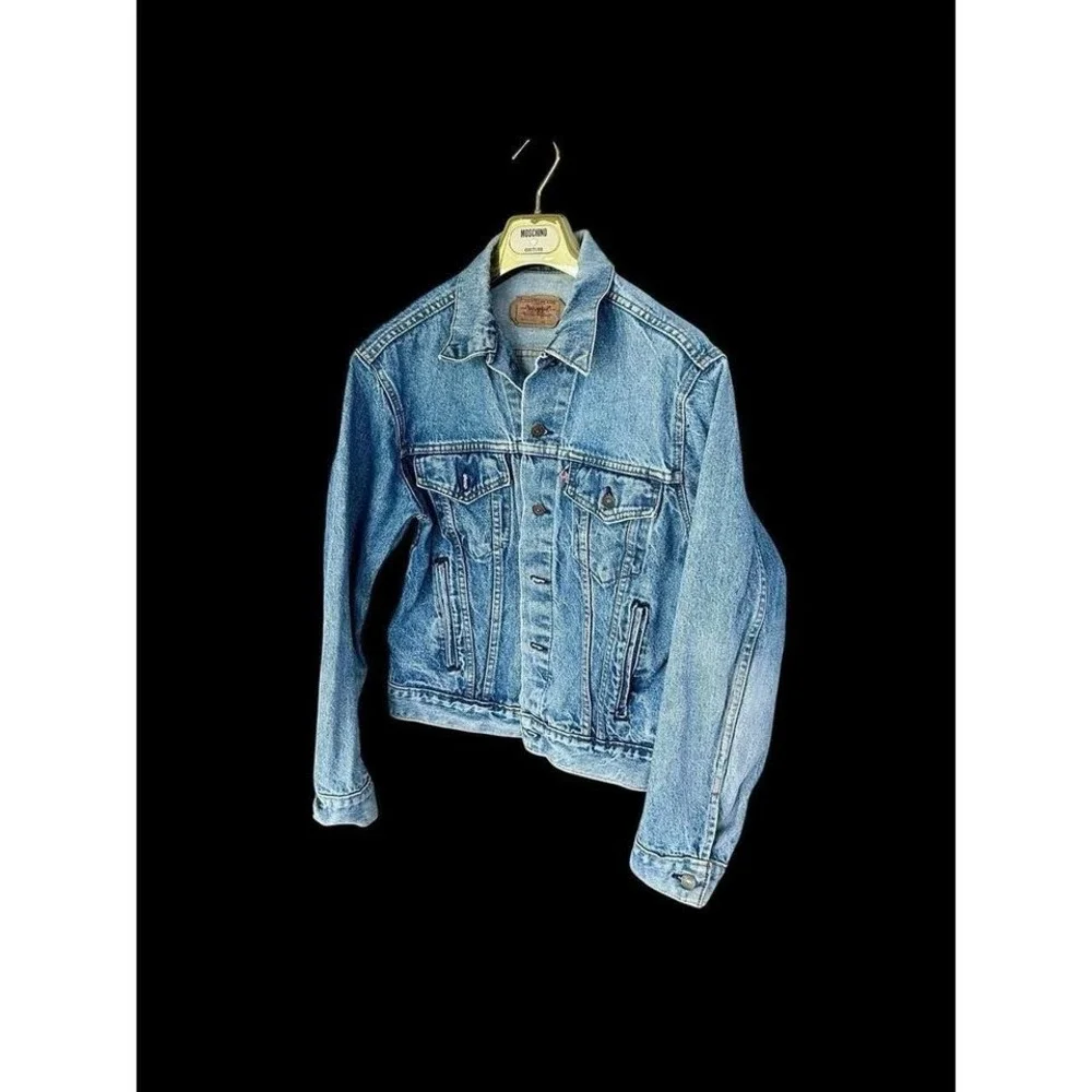Vintage 1970s Levi's‎ Type 3 III Trucker Jacket Denim Made In USA Sz 42
